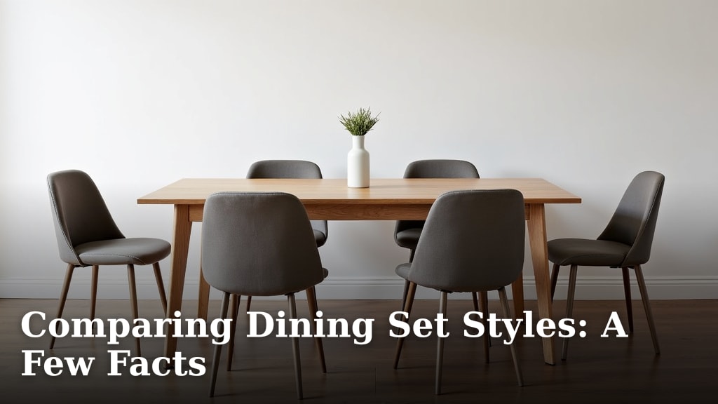 Comparing Dining Set Styles: A Few Facts