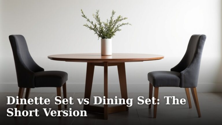 Dinette Set vs Dining Set: The Short Version