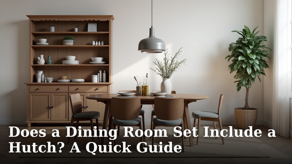 Does a Dining Room Set Include a Hutch? A Quick Guide