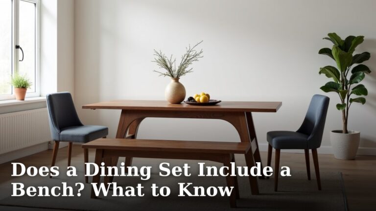 Does a Dining Set Include a Bench? What to Know