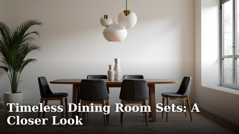 Timeless Dining Room Sets: A Closer Look