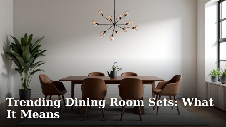 Trending Dining Room Sets: What It Means