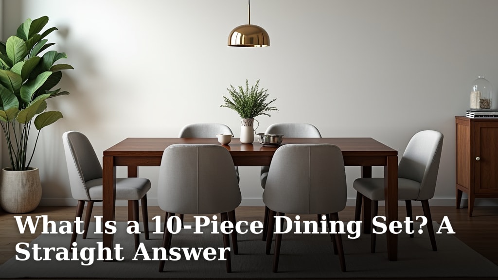 What Is a 10-Piece Dining Set? A Straight Answer