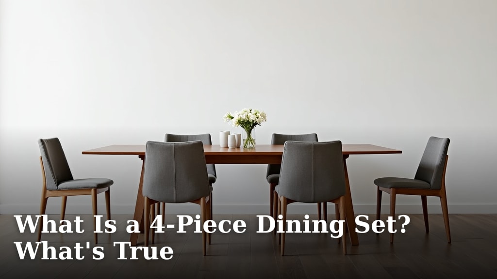 What Is a 4-Piece Dining Set? What's True