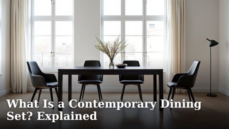 What Is a Contemporary Dining Set? Explained