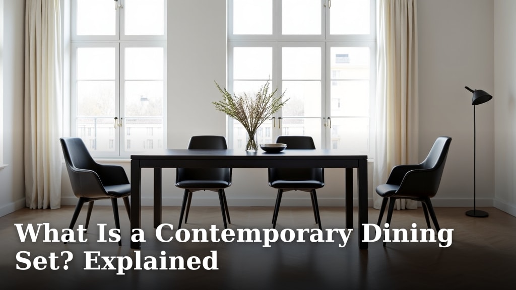 What Is a Contemporary Dining Set? Explained