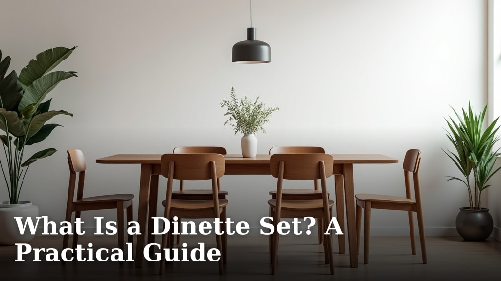 What Is a Dinette Set? A Practical Guide