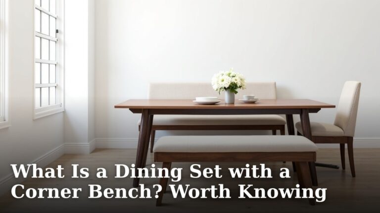 What Is a Dining Set with a Corner Bench? Worth Knowing