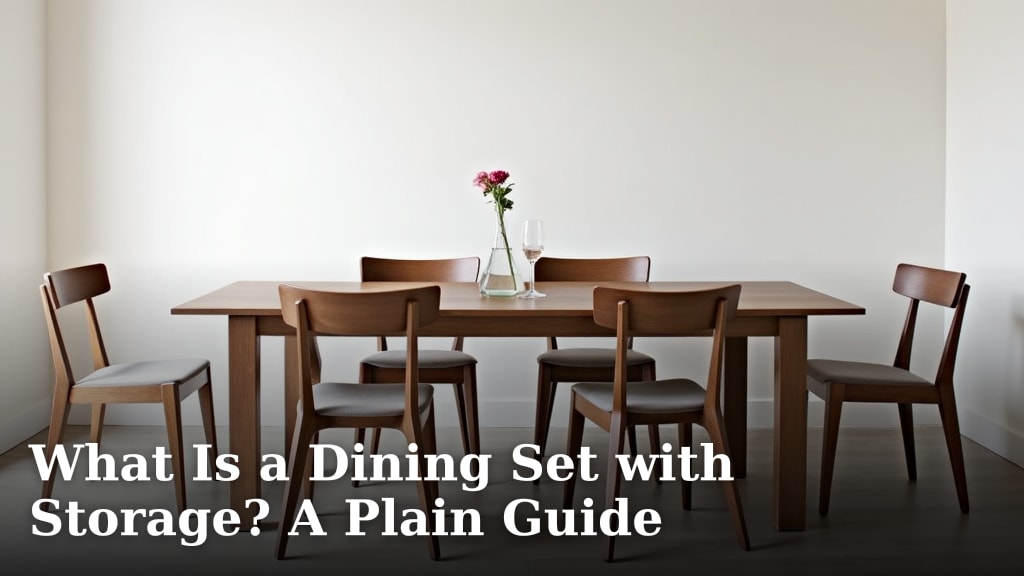 What Is a Dining Set with Storage? A Plain Guide