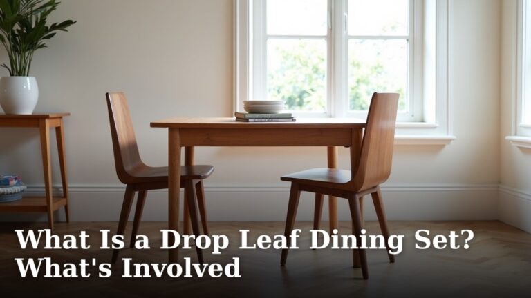 What Is a Drop Leaf Dining Set? What's Involved