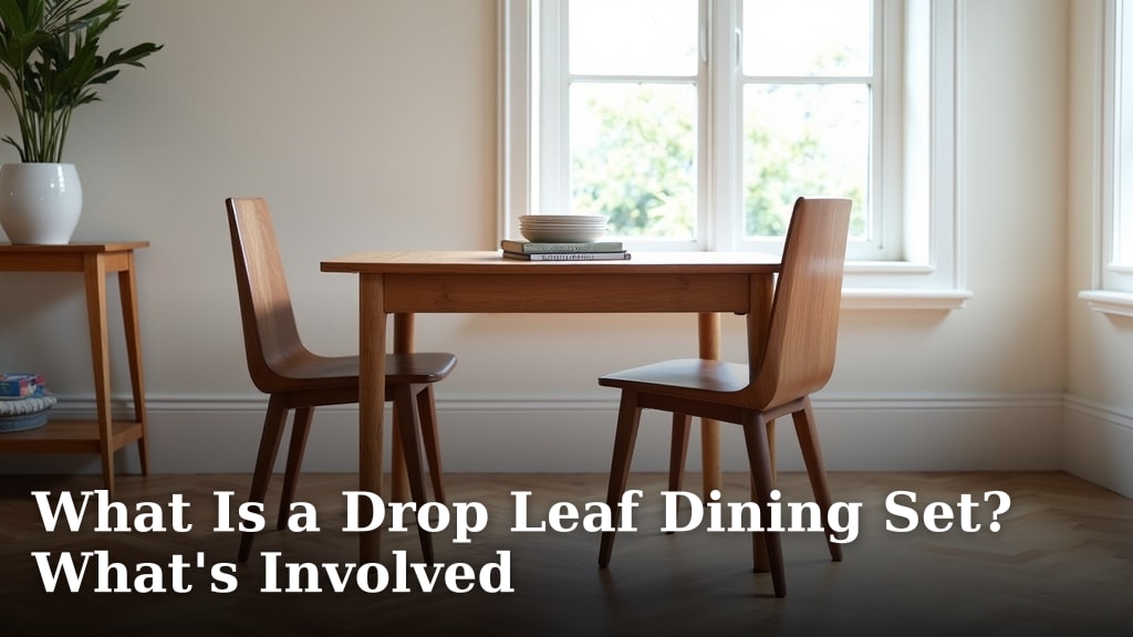 What Is a Drop Leaf Dining Set? What's Involved