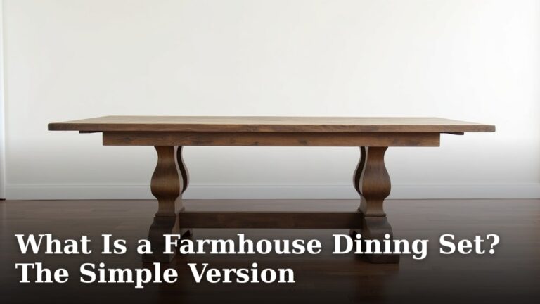 What Is a Farmhouse Dining Set? The Simple Version