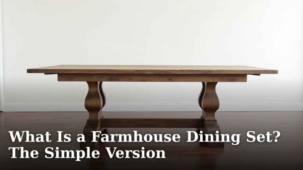 What Is a Farmhouse Dining Set? The Simple Version