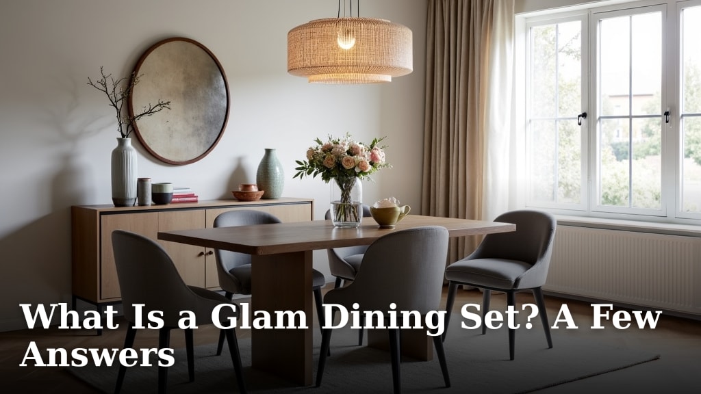 What Is a Glam Dining Set? A Few Answers