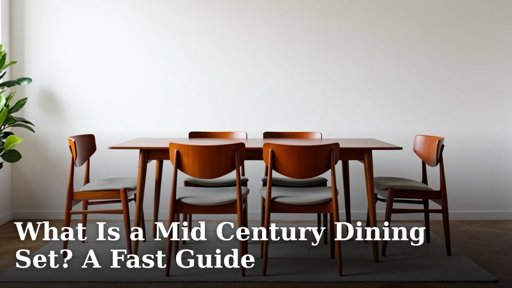 What Is a Mid Century Dining Set? A Fast Guide