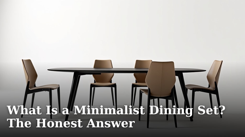 What Is a Minimalist Dining Set? The Honest Answer