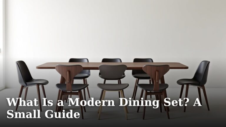 What Is a Modern Dining Set? A Small Guide