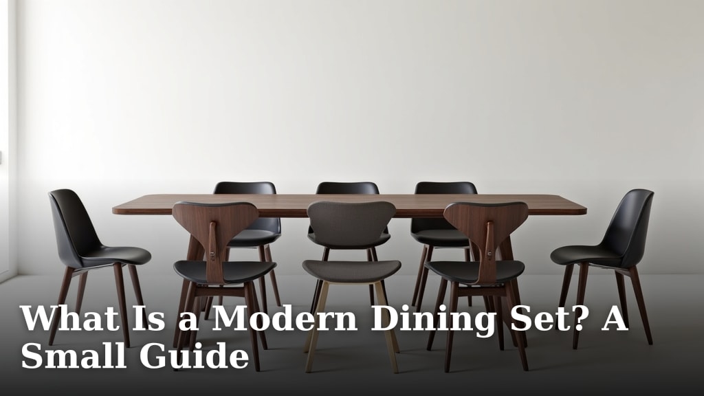 What Is a Modern Dining Set? A Small Guide