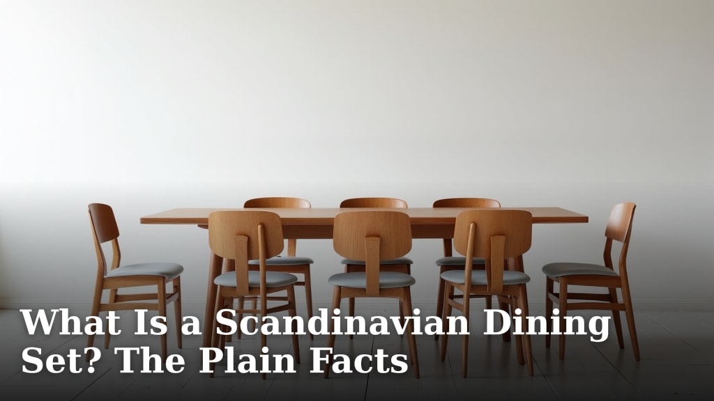 What Is a Scandinavian Dining Set? The Plain Facts
