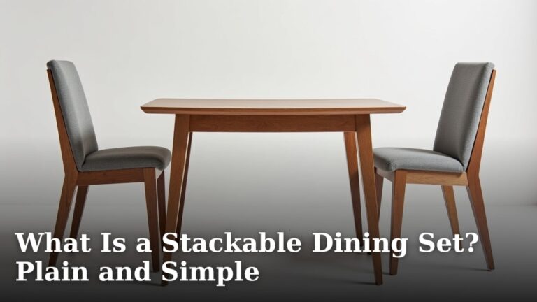 What Is a Stackable Dining Set? Plain and Simple