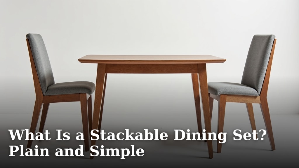 What Is a Stackable Dining Set? Plain and Simple
