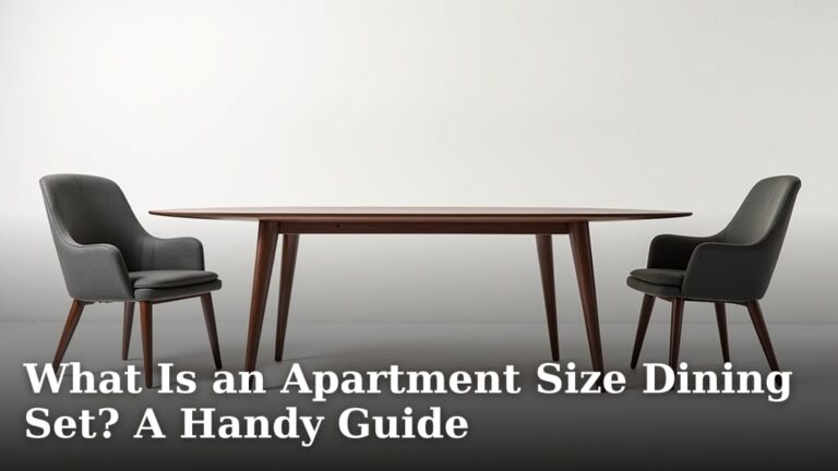 What Is an Apartment Size Dining Set? A Handy Guide