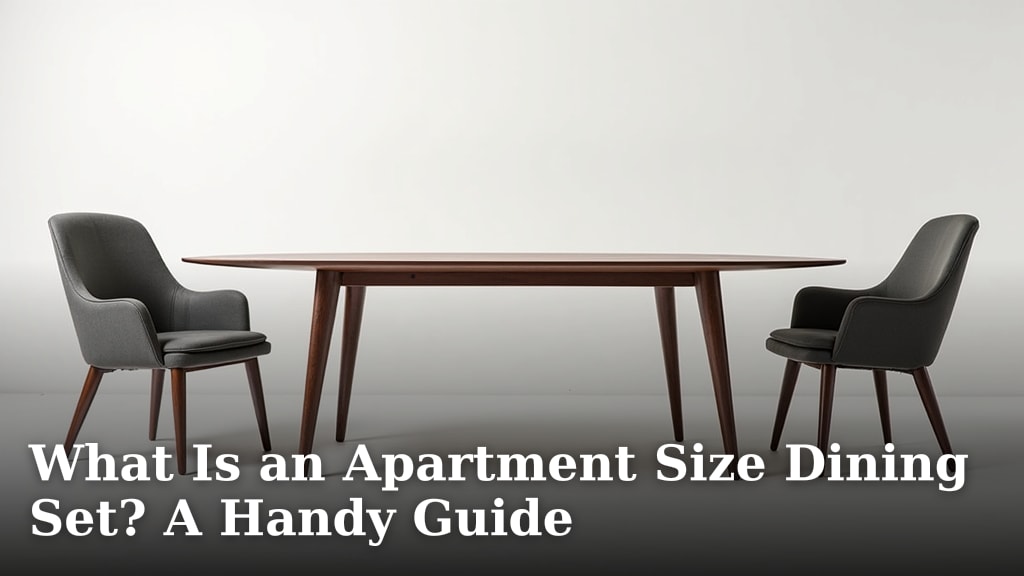 What Is an Apartment Size Dining Set? A Handy Guide