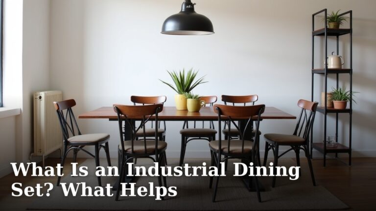 What Is an Industrial Dining Set? What Helps