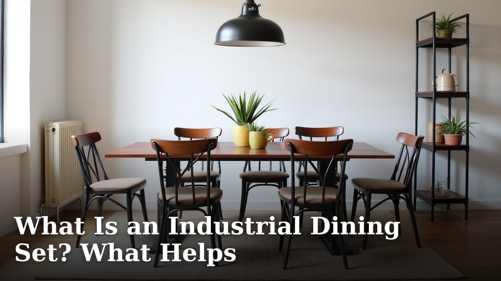 What Is an Industrial Dining Set? What Helps